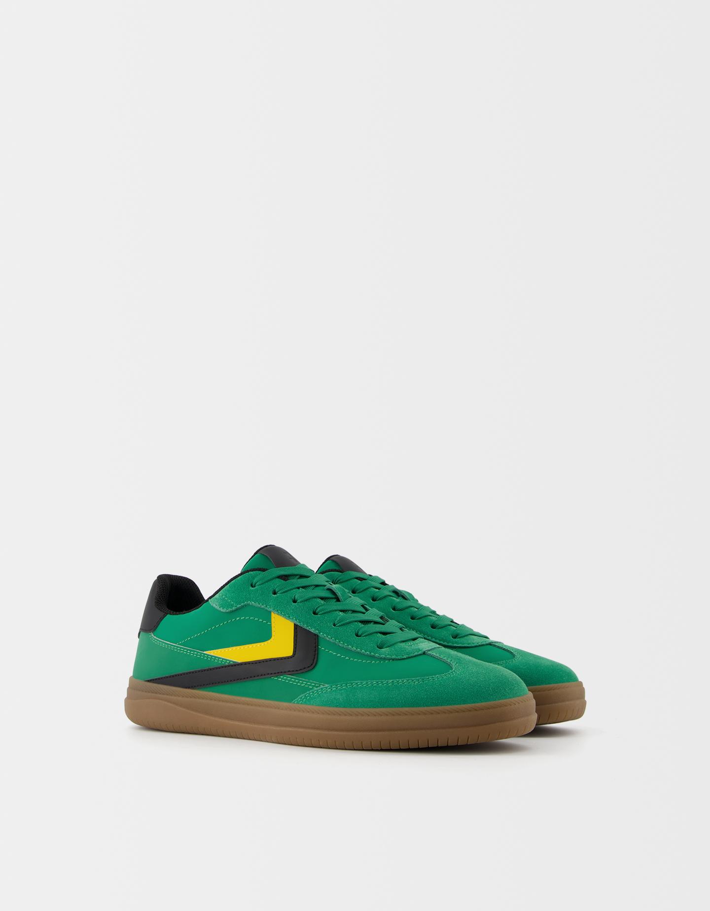 Bershka Sneakers Rétro Uomo 42 Verde