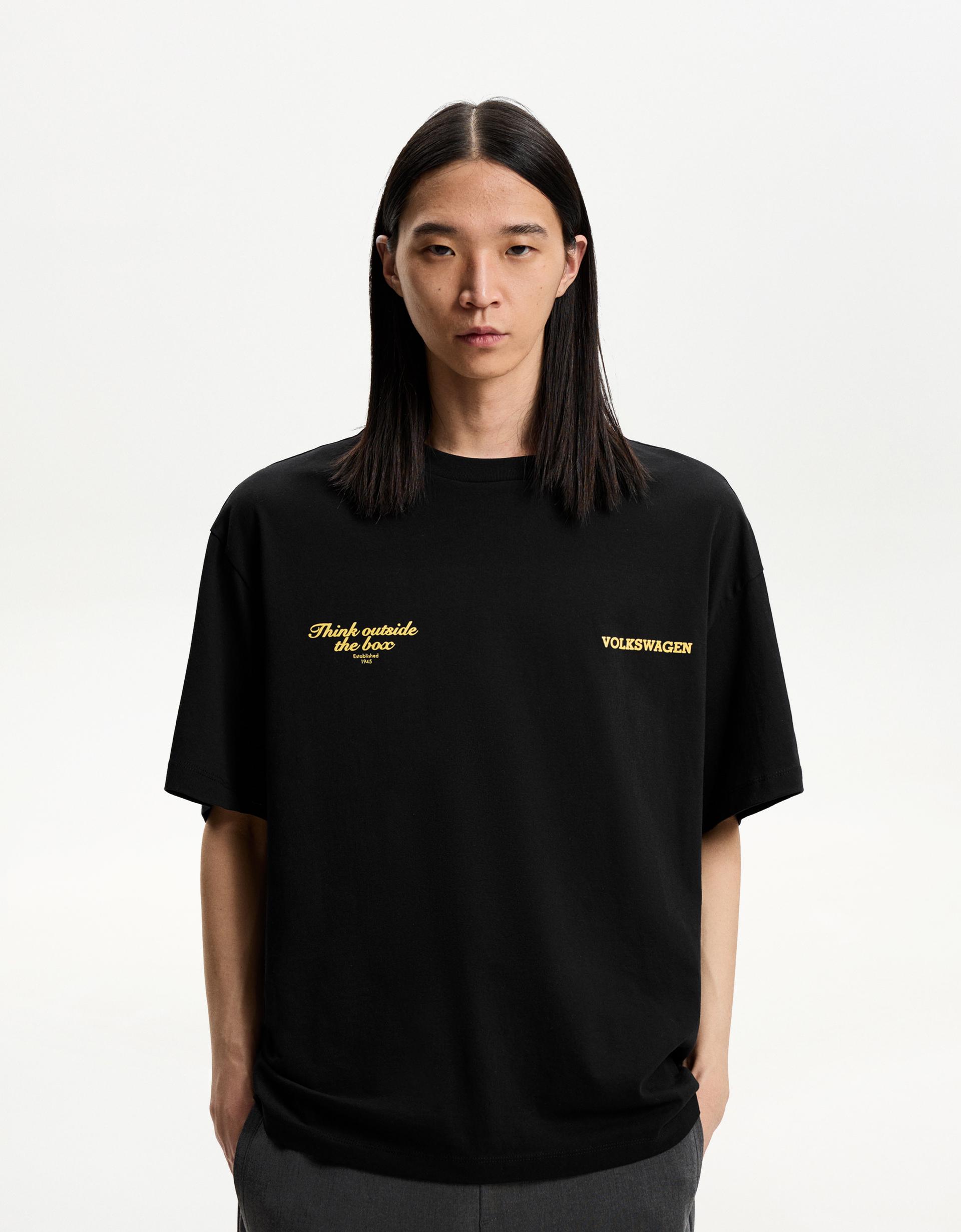 Volkswagen print short sleeve T-shirt Men Bershka - Main Image