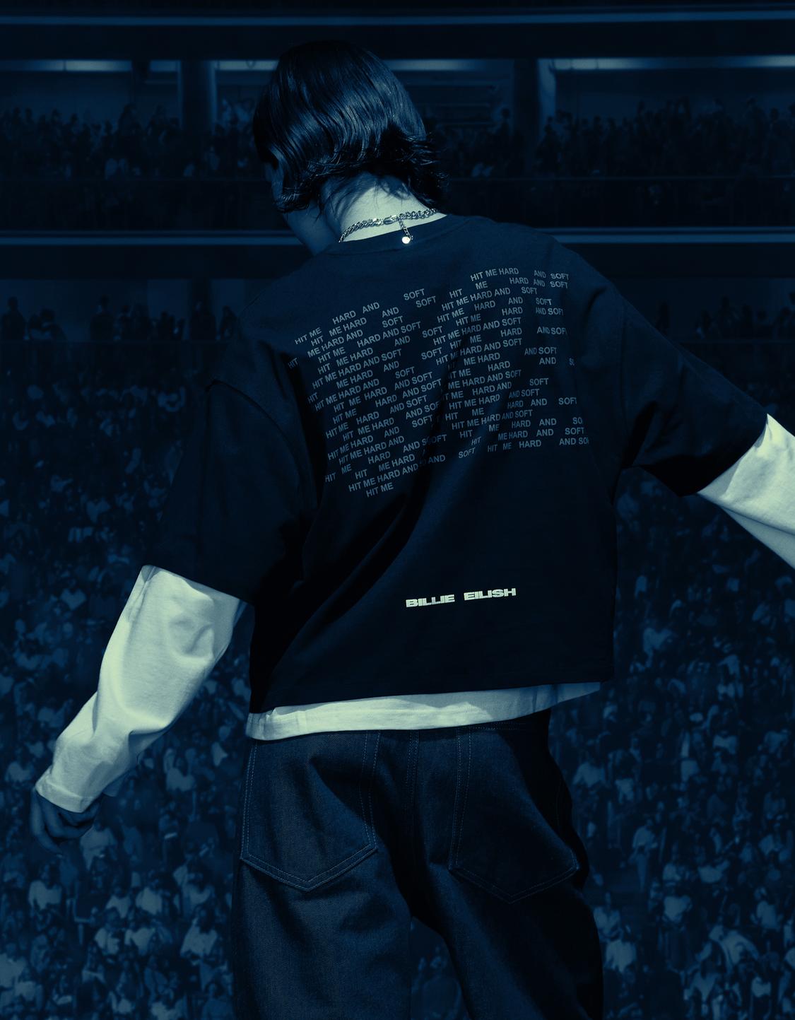 Maglietta con stampa Billie Eilish a maniche corte