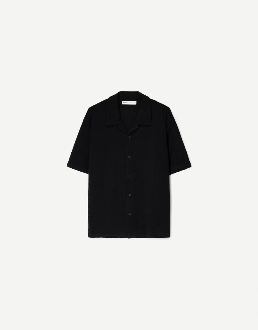 Ensemble chemise et pantalon-Noir-5