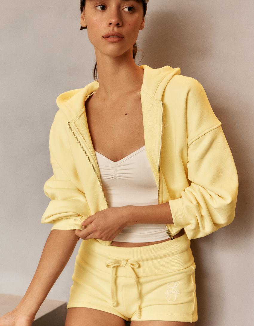Zip-up hoodie-Banana