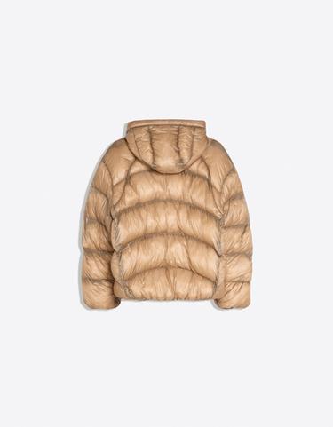 Quilted translucent-effect jacket — Camel 6