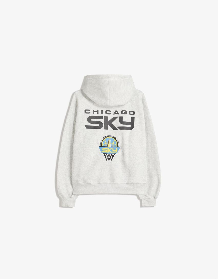 Sweat zippé WNBA à capuche-Gris
