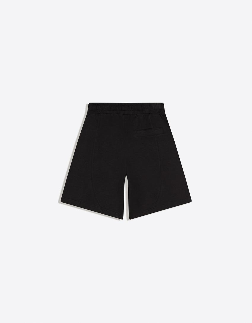 Interlock Bermuda shorts-Black