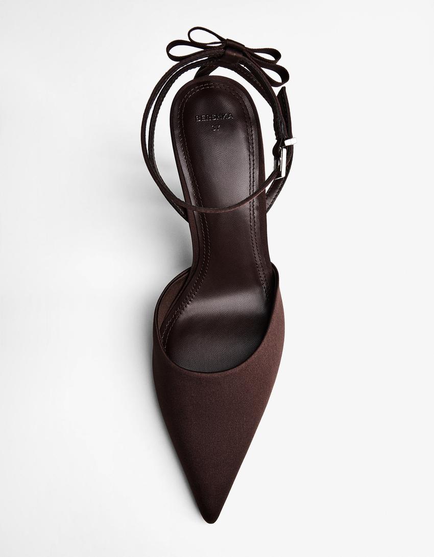 Escarpins à nœud-Marron