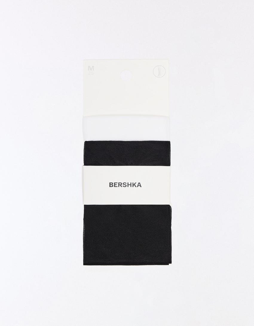 2-pack of tights-Black