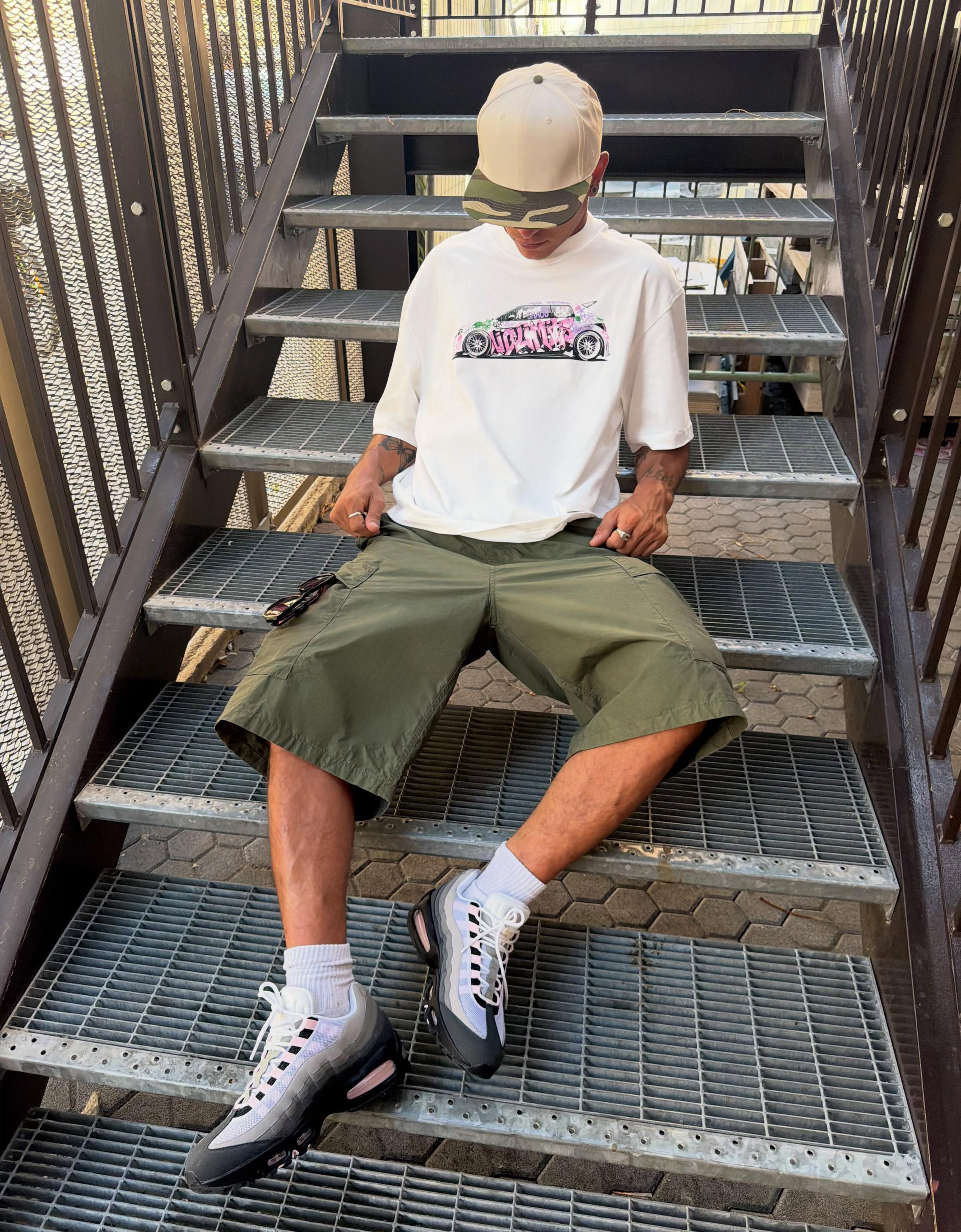 Boxy-fit printed T-shirt — White