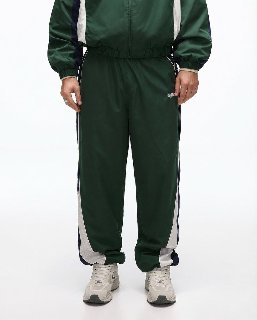 Super-baggy, teknisk sportsbukse-Grønn