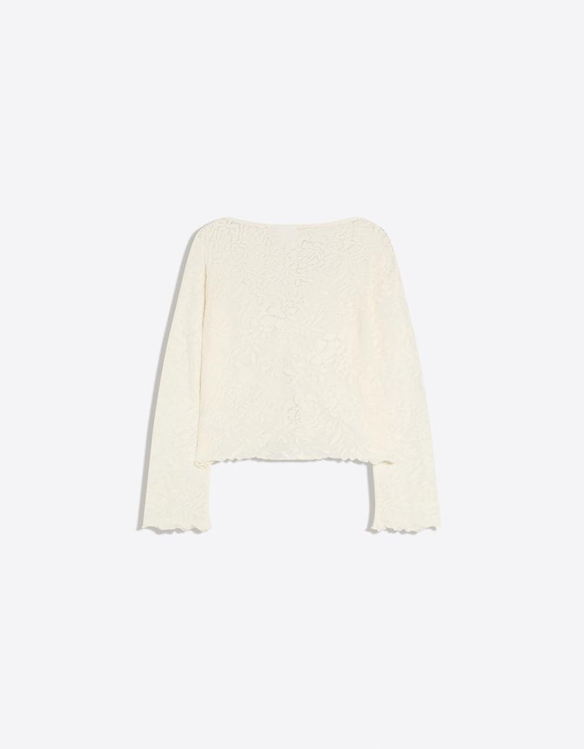 Rustic sweater-Cream