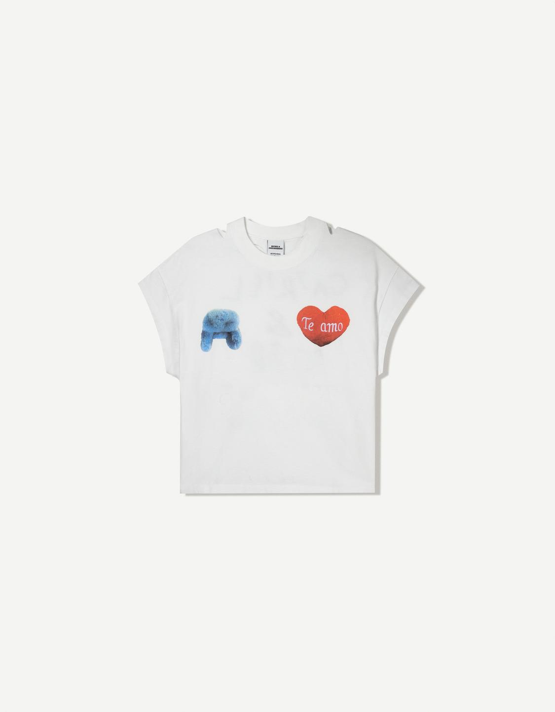 CA7RIEL & Paco Amoroso embroidered short sleeve T-shirt