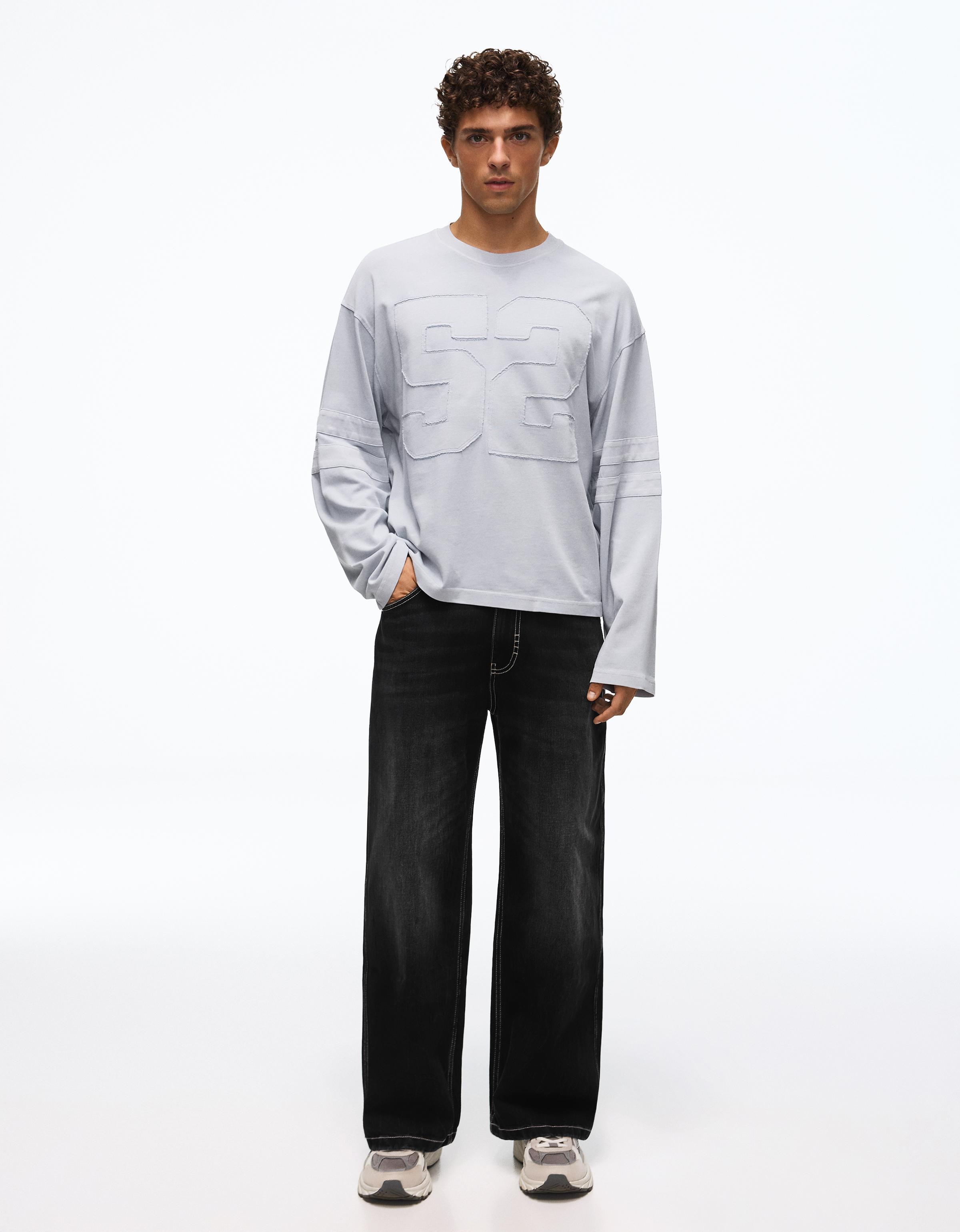 Bershka Baggy fit skater jean görsel 8