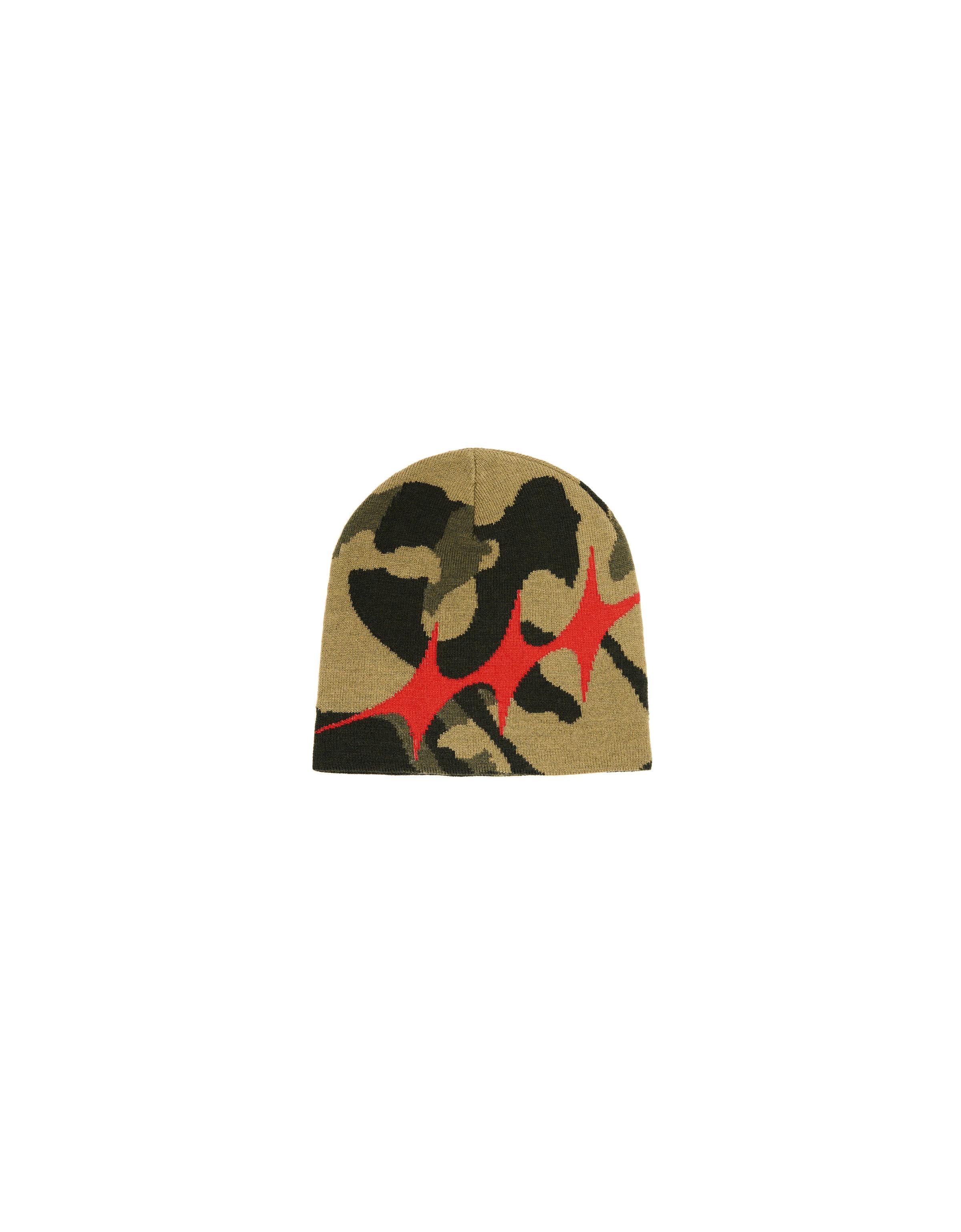 Star knit beanie — Khaki