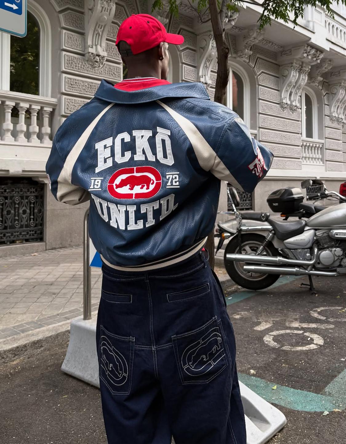 Ecko Unltd leather effect jacket