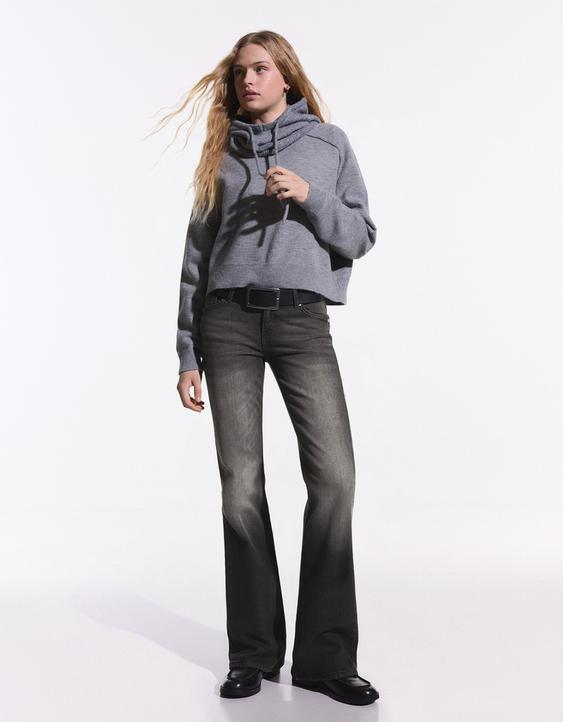 Düşük bel bootcut jean