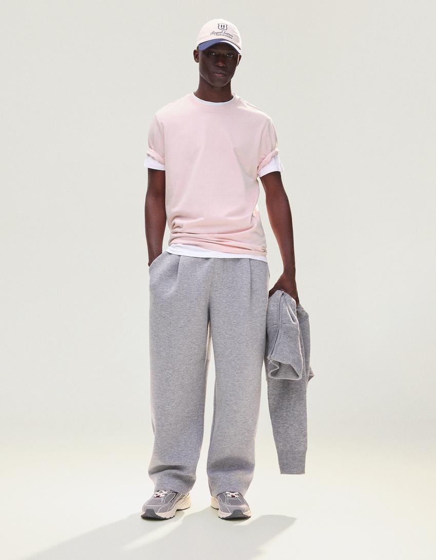 Camiseta manga corta-Rosa