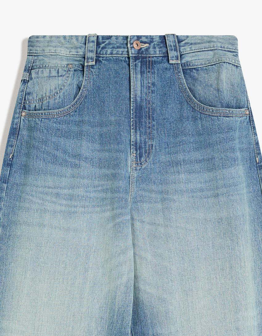 Ekstra baggy fit jean-Açık mavi-2