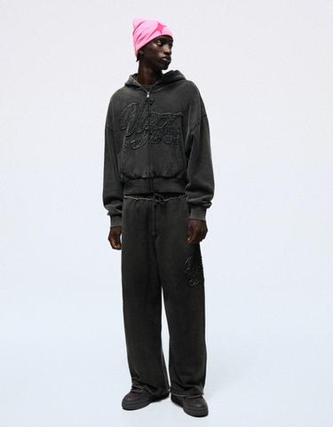 Super baggy washed trousers — Grey 1