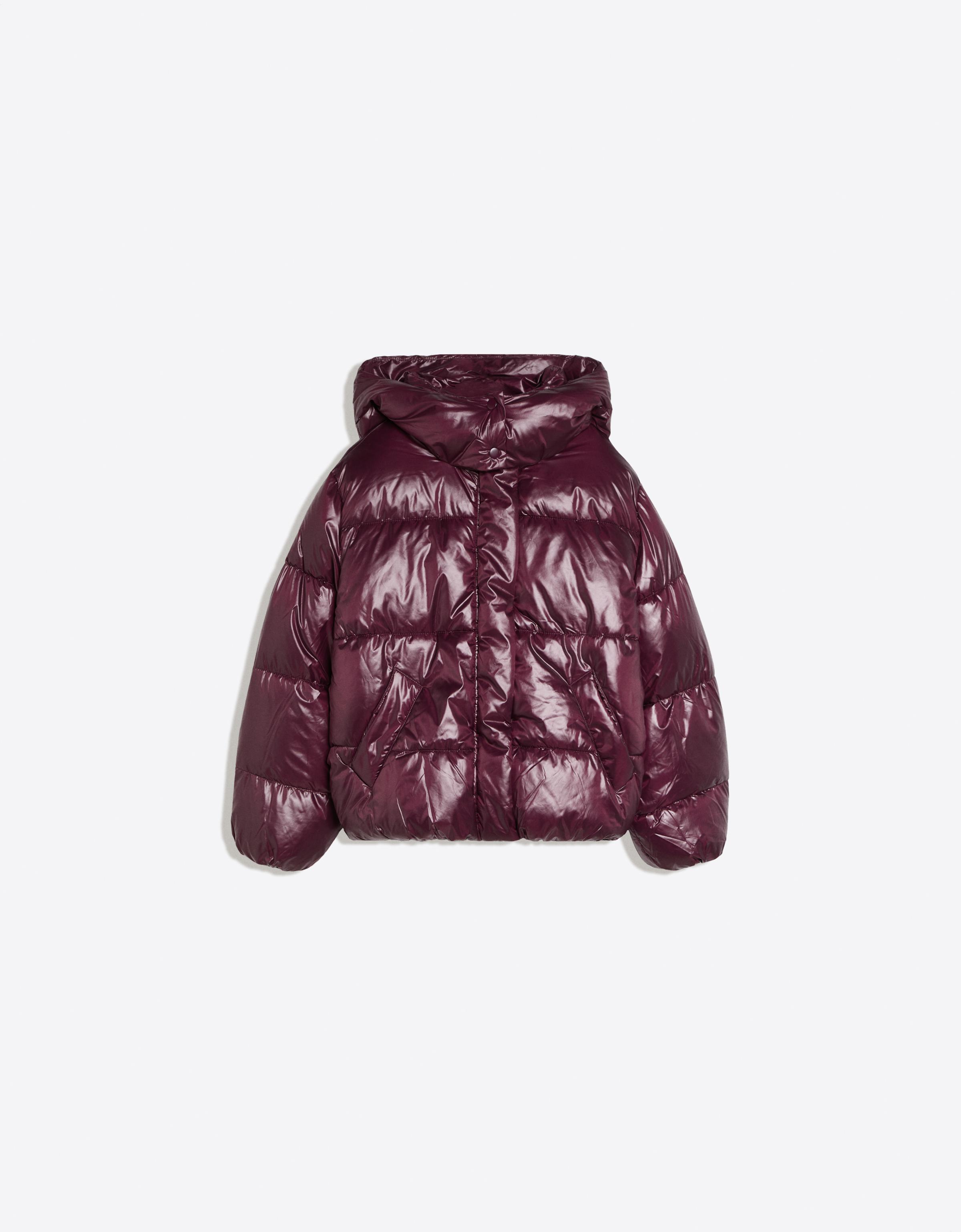 Bershka Oversize kapüşonlu şişme ceket