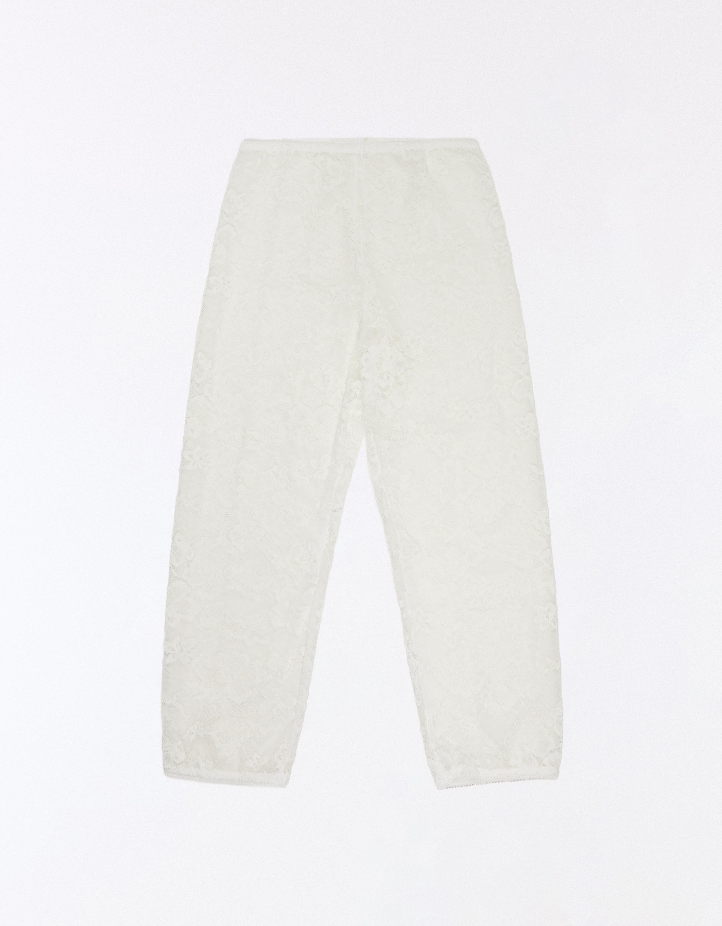 Dantelli kapri tayt - Görsel 8