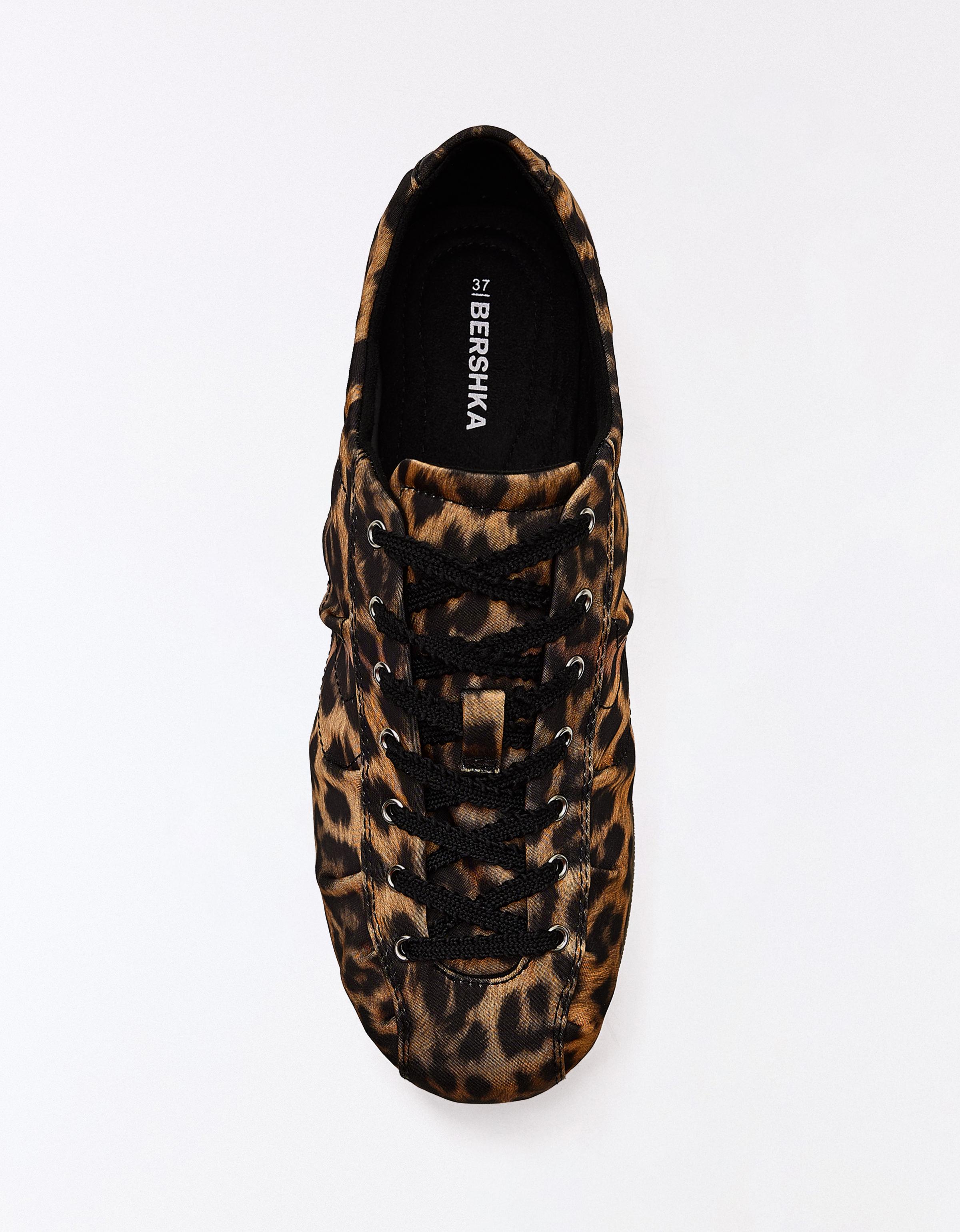 Leopard print low-profile trainers — ANIMAL PRINT
