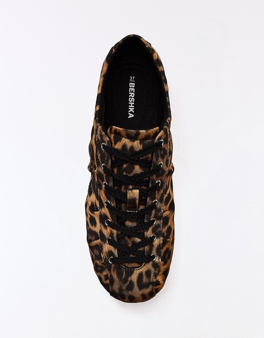 Sneaker mit dünner Sohle und Leopardenmuster-Leopardenmuster