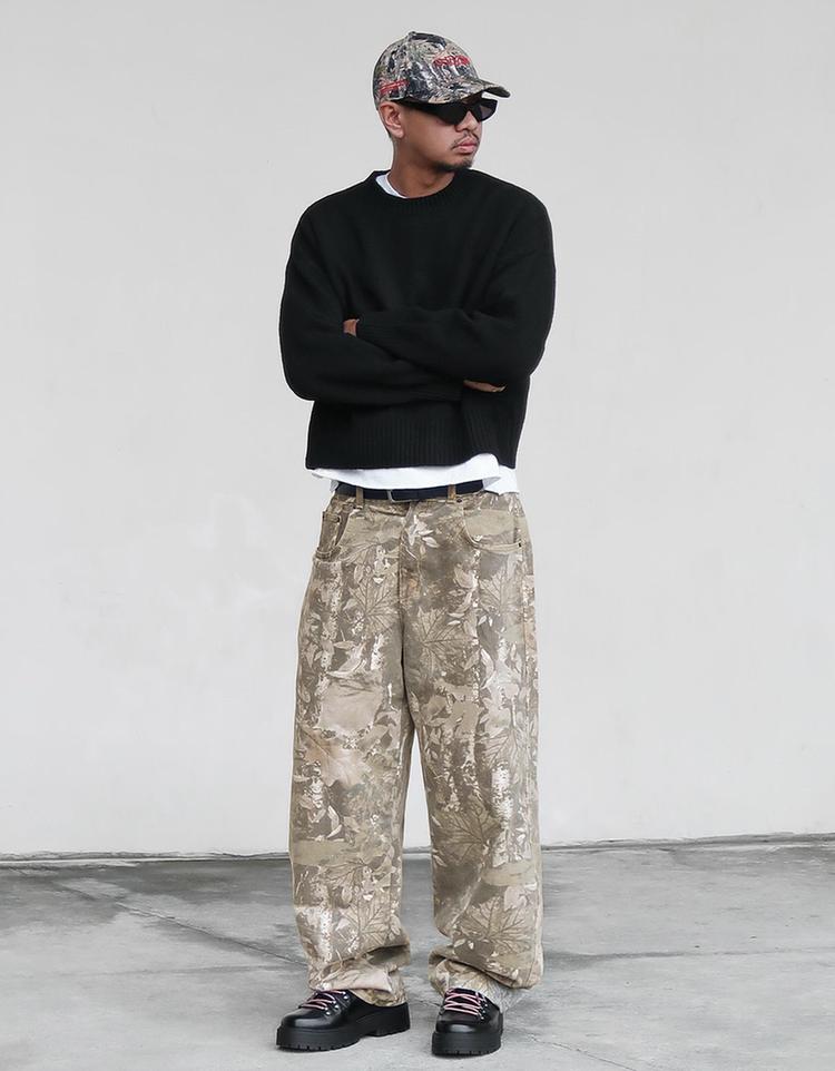 Pantalón superbaggy print