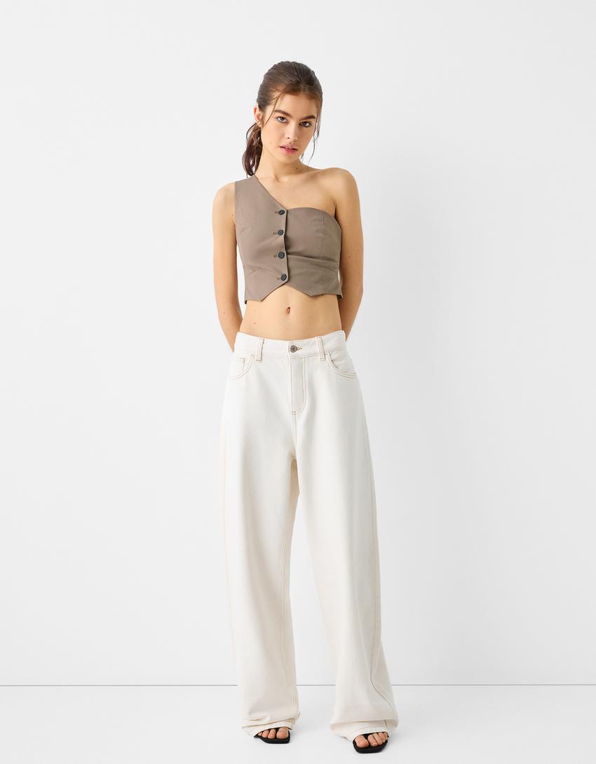 جاكيت فيست غير متماثل-رملي-3