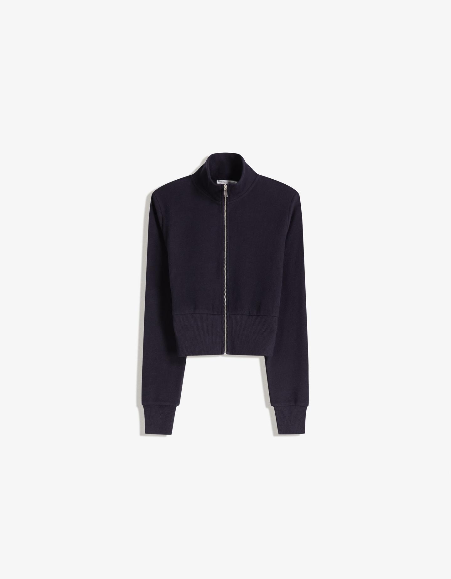 Bershka bluza rozpinana granatowy