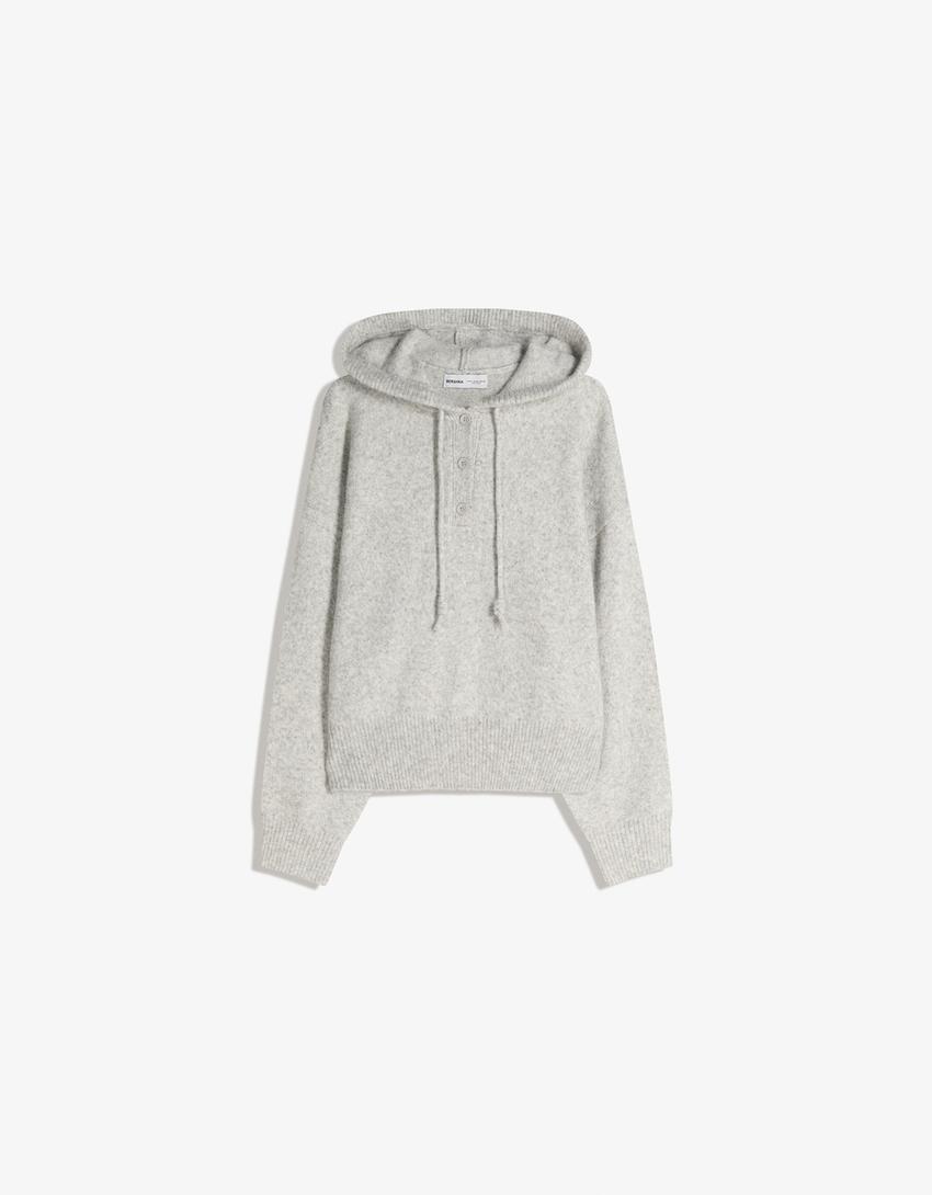 Hooded sweatshirt-Grey