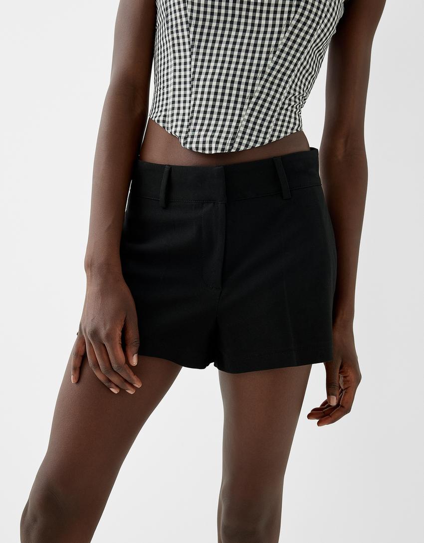 Short tailleur-Noir-2