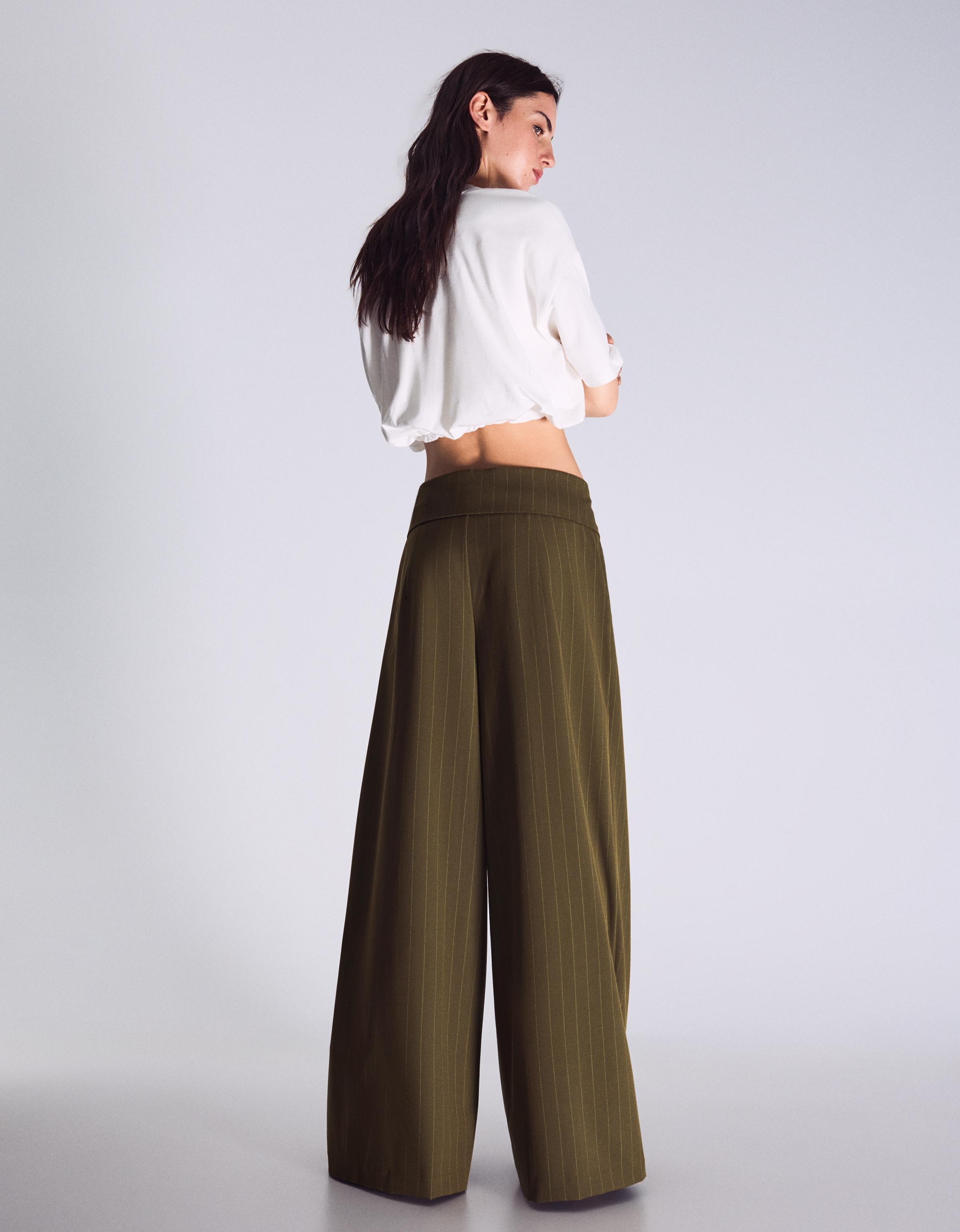 Kıvrık belli pensli pantolon - Görsel 13