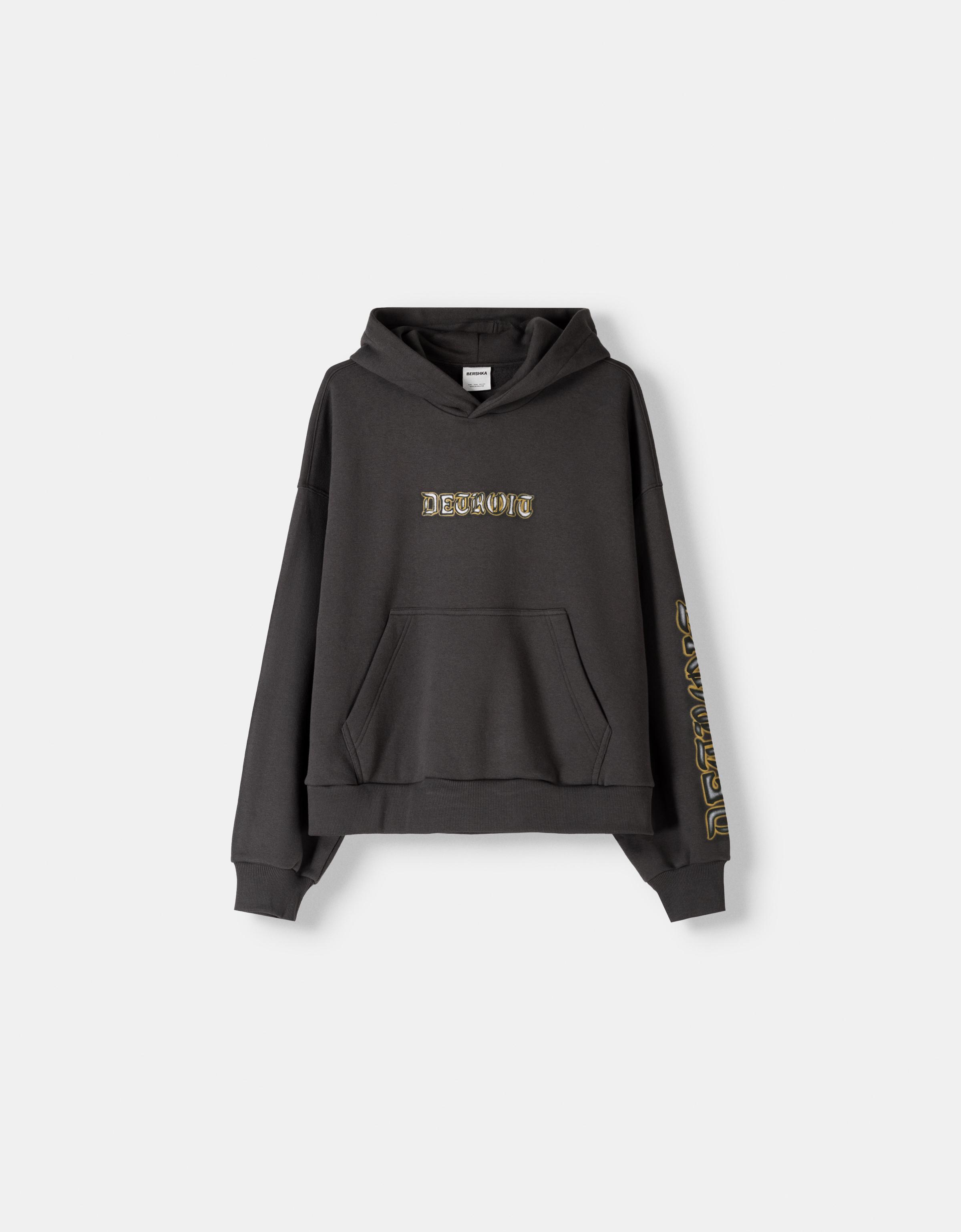 Cropped hoodie - Sweatshirts and hoodies - Men | Bershka