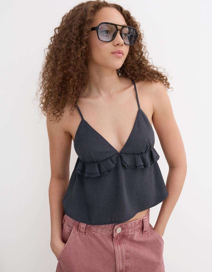 Rustic tank top-Grey
