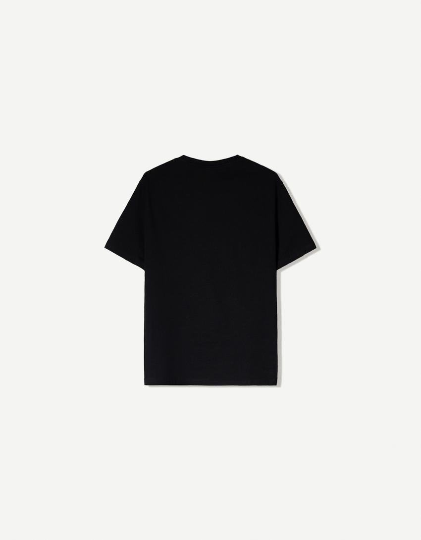 Basic short-sleeved T-shirt-Black