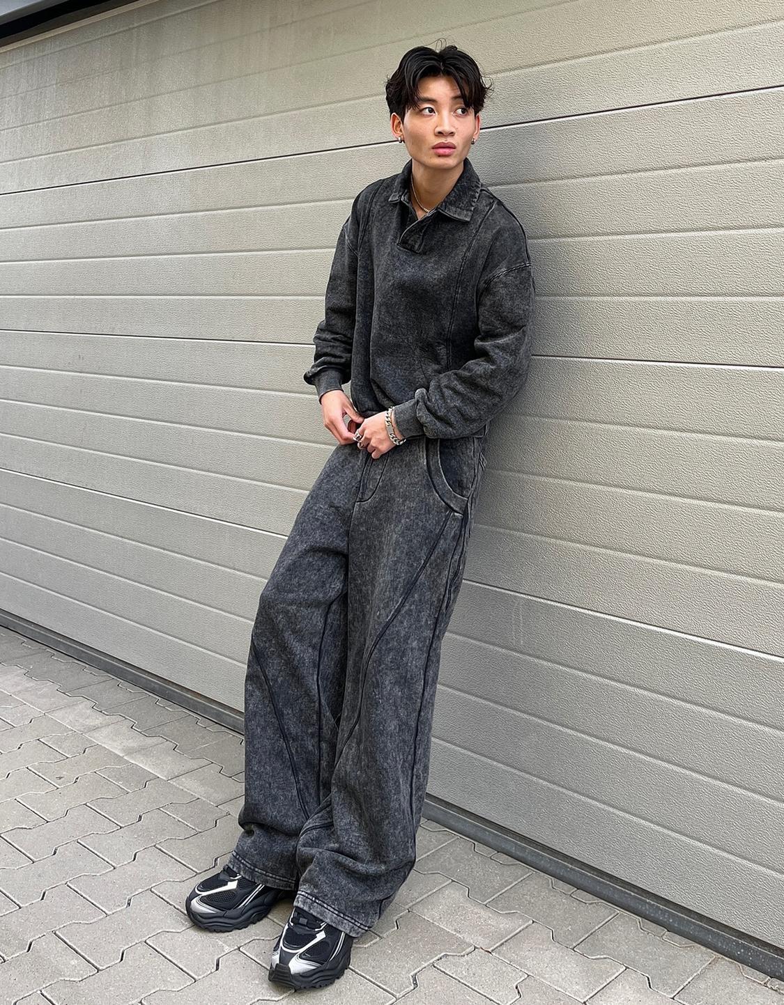 Faded super baggy trousers