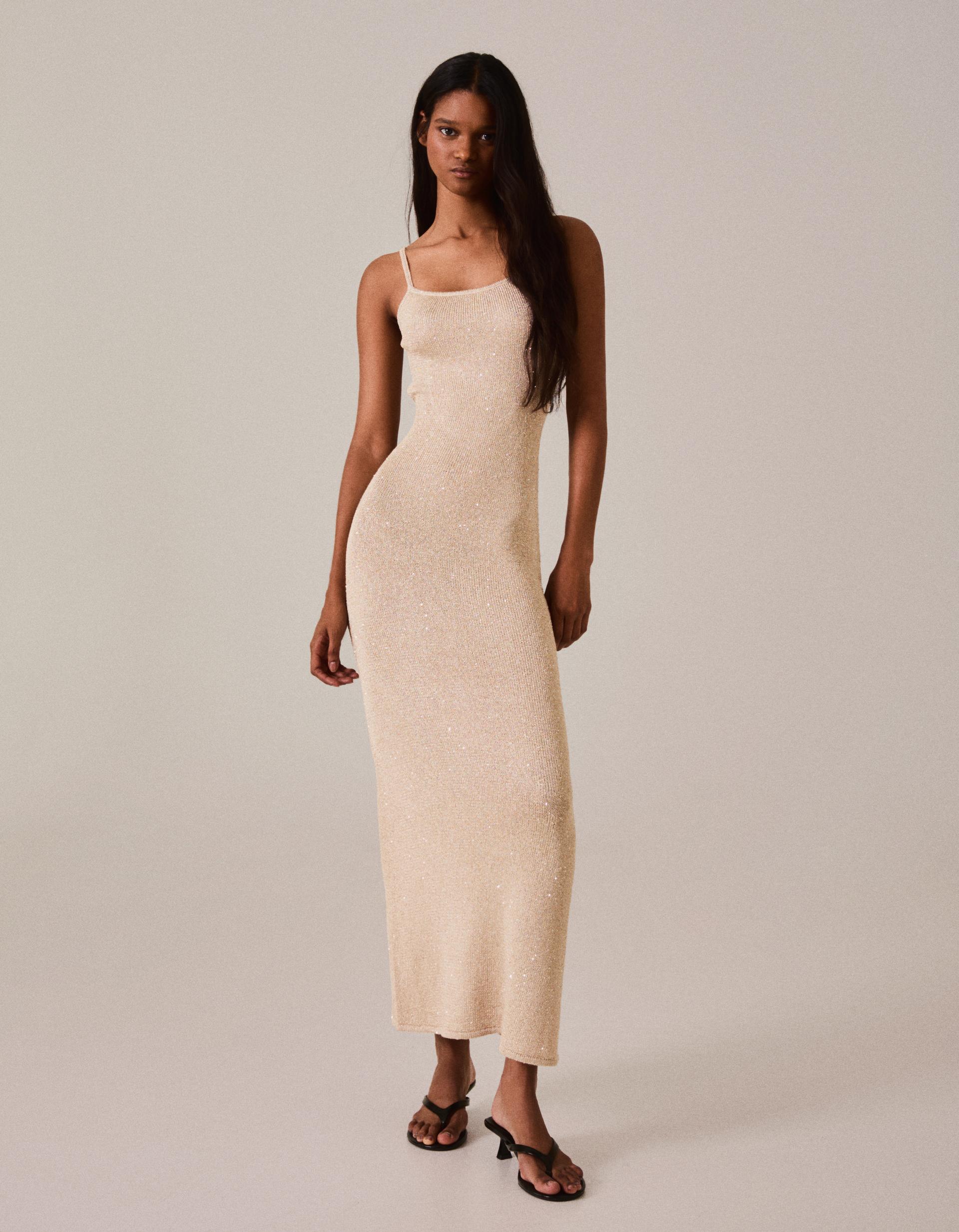chiffon empire waist prom dress GLS Long Formal Pleated - Rose Gold - Sleeveless Illusion V-Neck - Size XS light pink latest Kleur:Mist Caris | Light BLUE