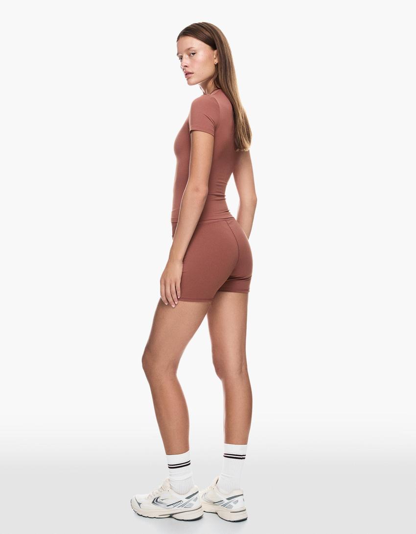 Pantaloni scurți ciclism quick dry & breathable-Portocaliu