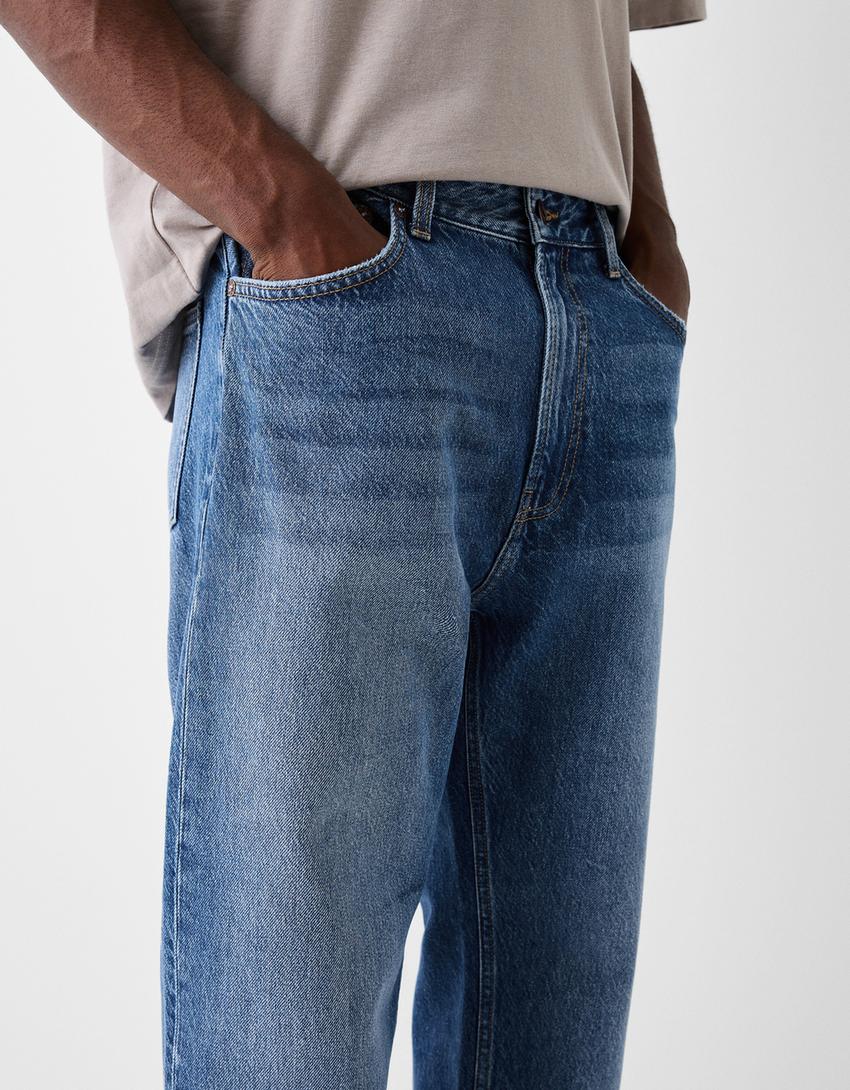 Straight fit ’90s jeans-Blue-3