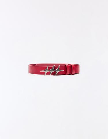 Star buckle belt — Red 2