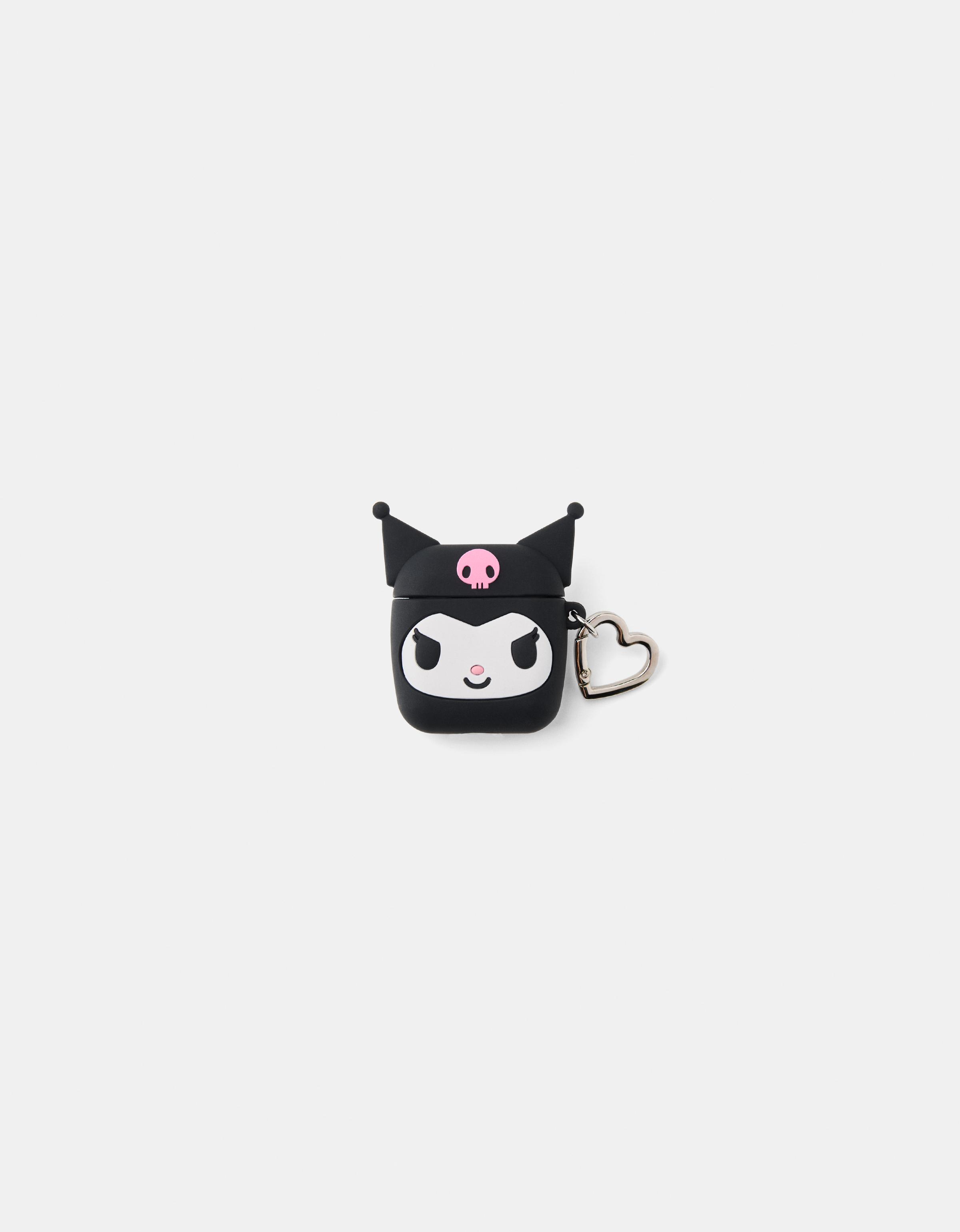 Bershka Airpods-Hülle Kuromi Damen Airpod Pro Schwarz