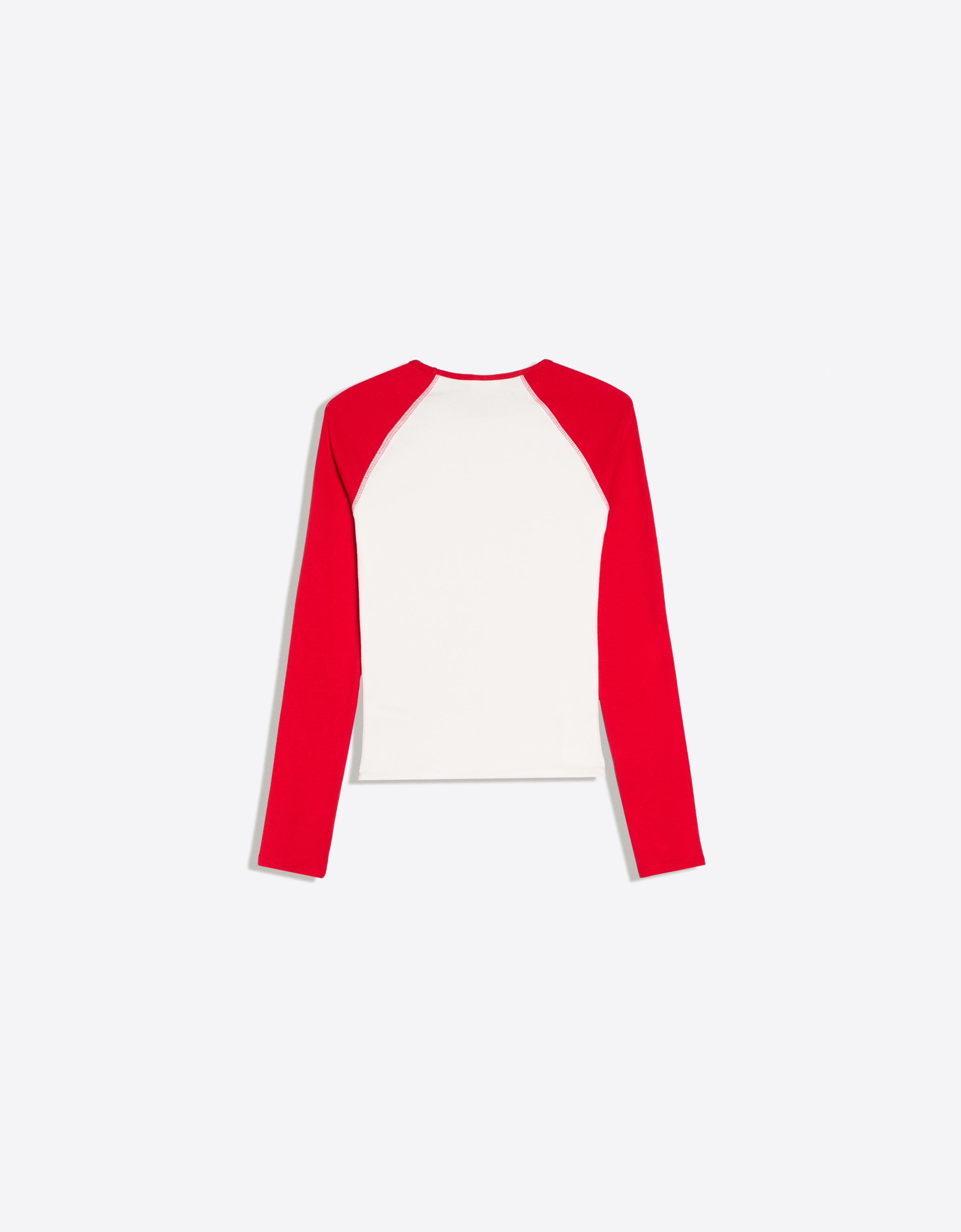 Long sleeve raglan T-shirt — Red
