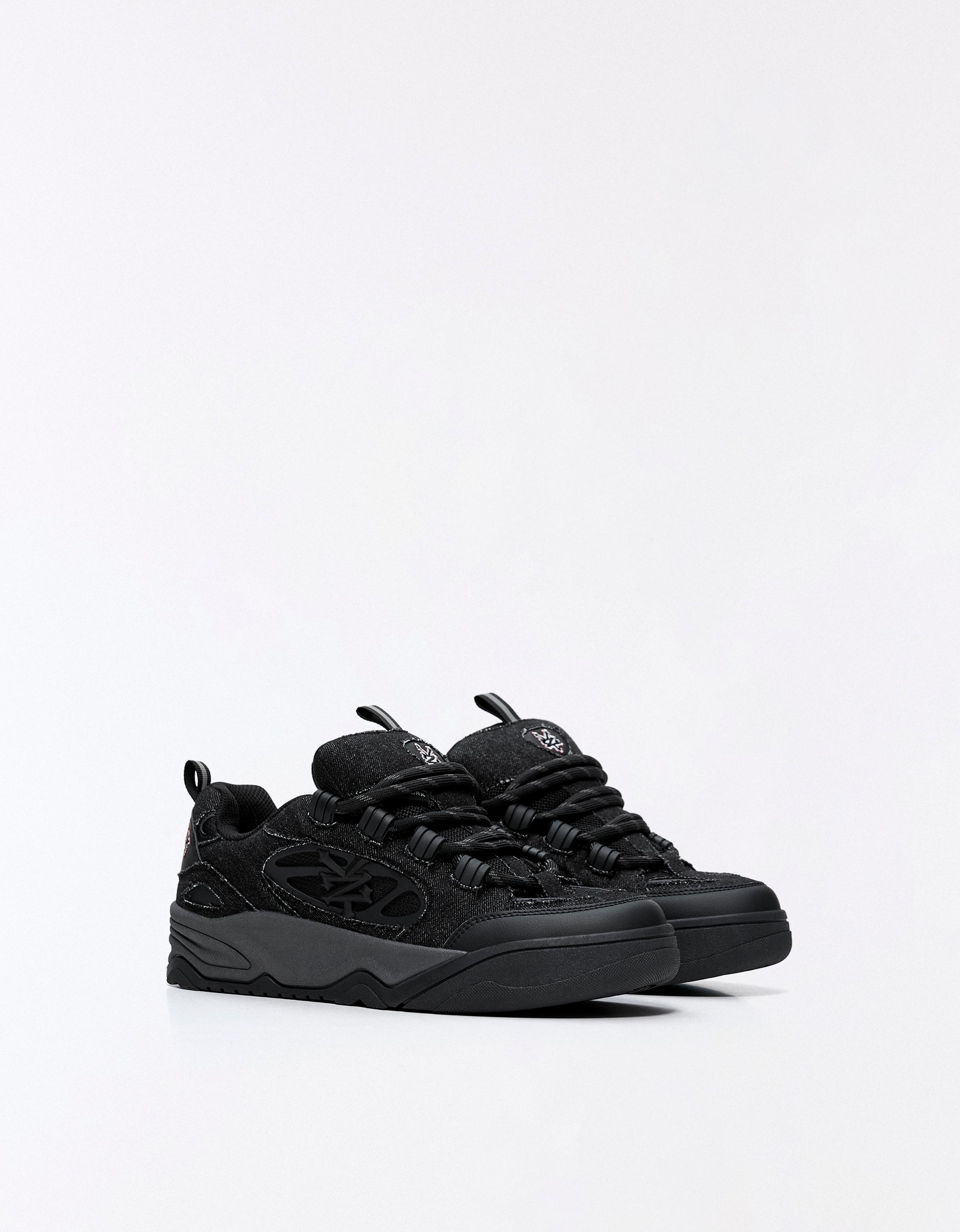 ZOO YORK skate trainers — BLACK