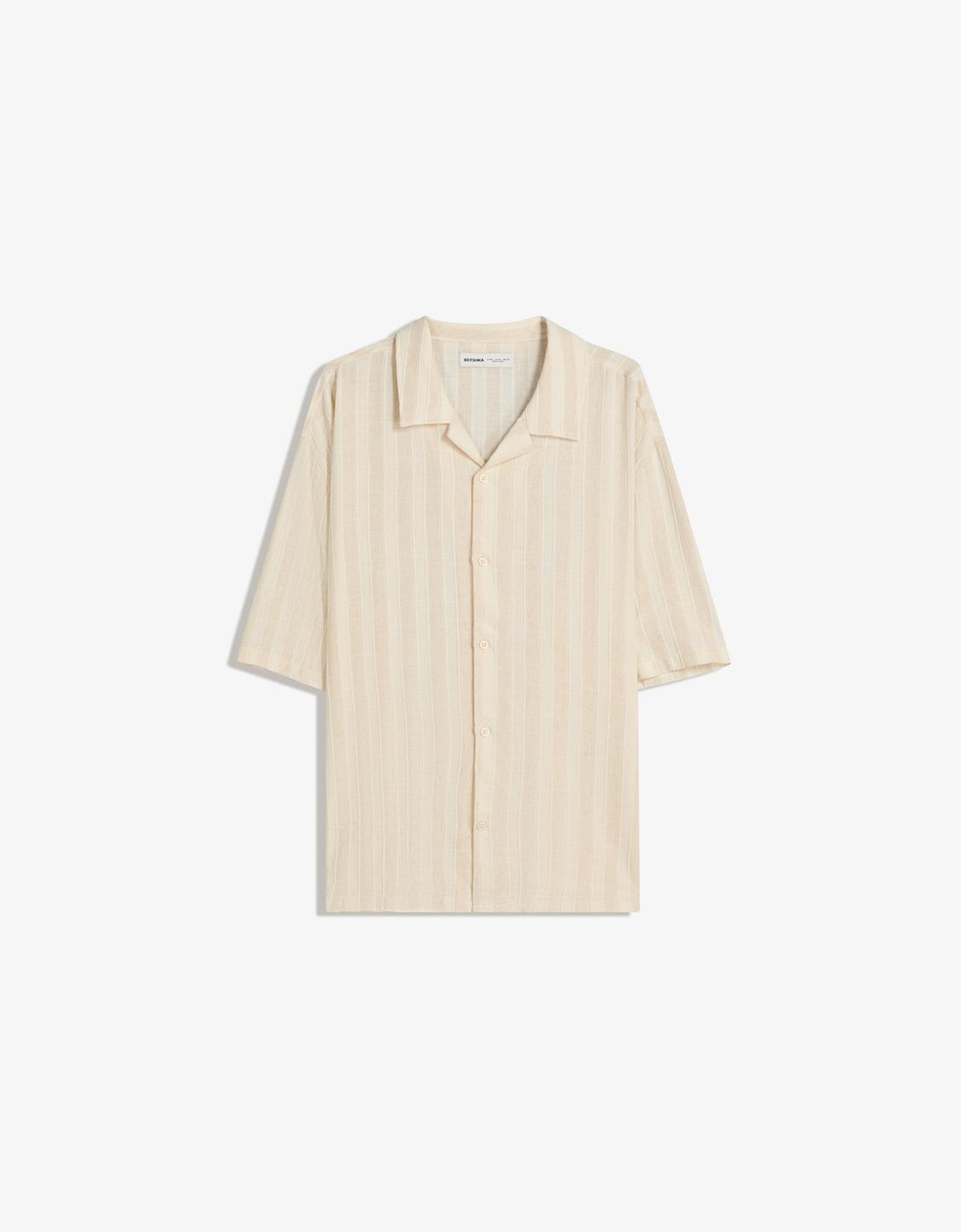 Camisa manga corta rústica