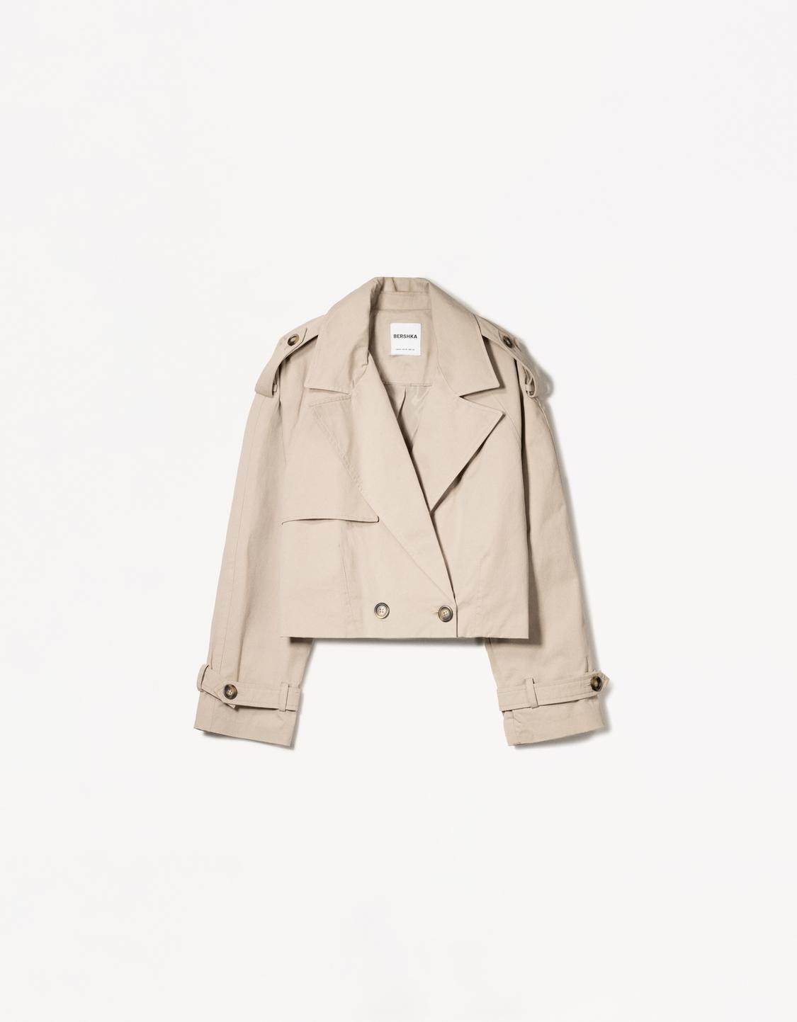 Short trench jacket
