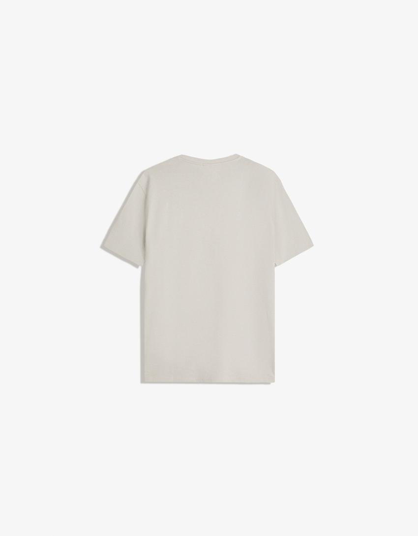 Camiseta manga corta básica-Piedra-1