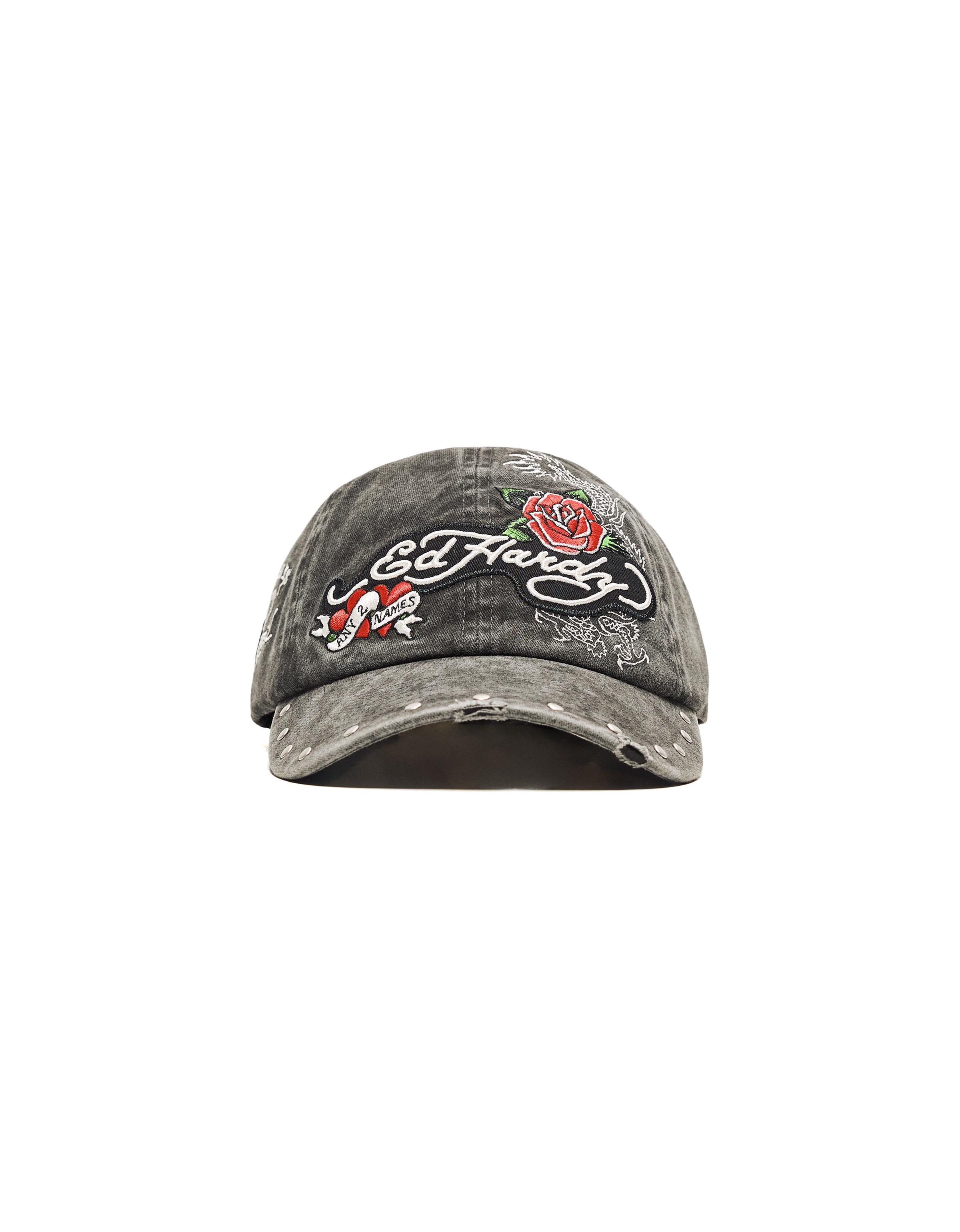 Bershka ED HARDY X BERSHKA işlemeli şapka görsel 2