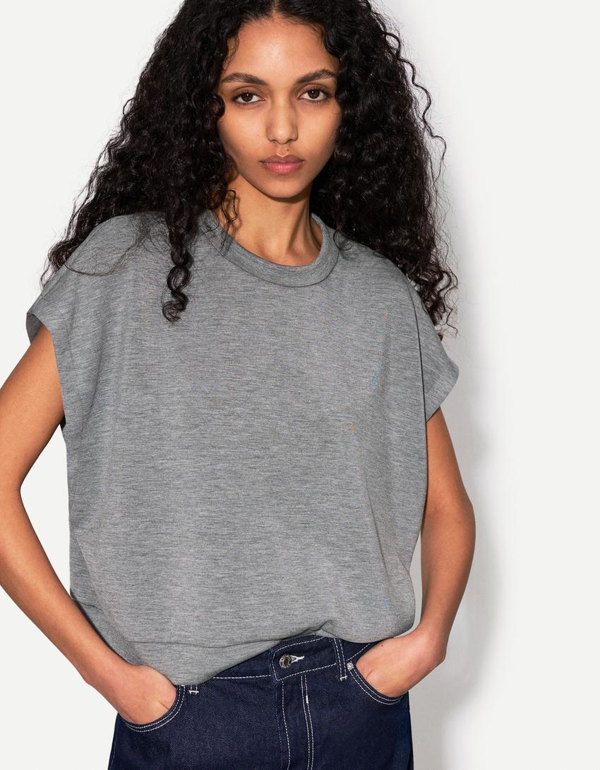 Sleeveless top-Dark grey-0