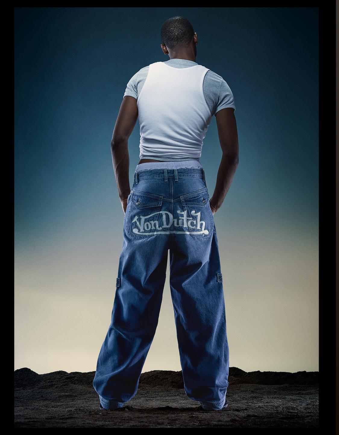 Embroidered Von Dutch jeans