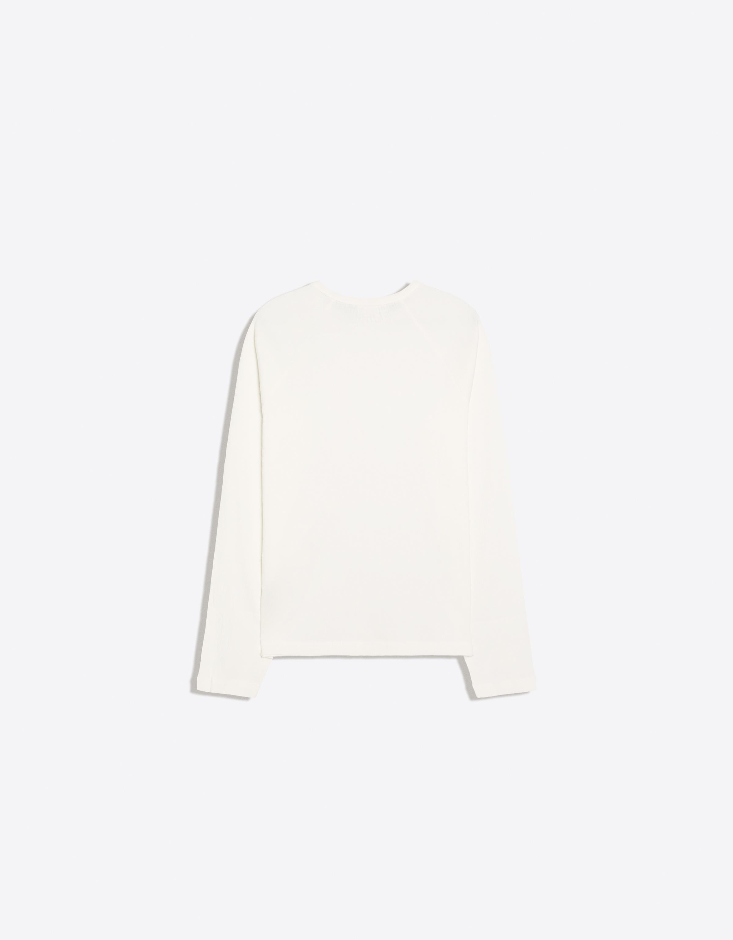 Slim-fit long-sleeved T-shirt — White