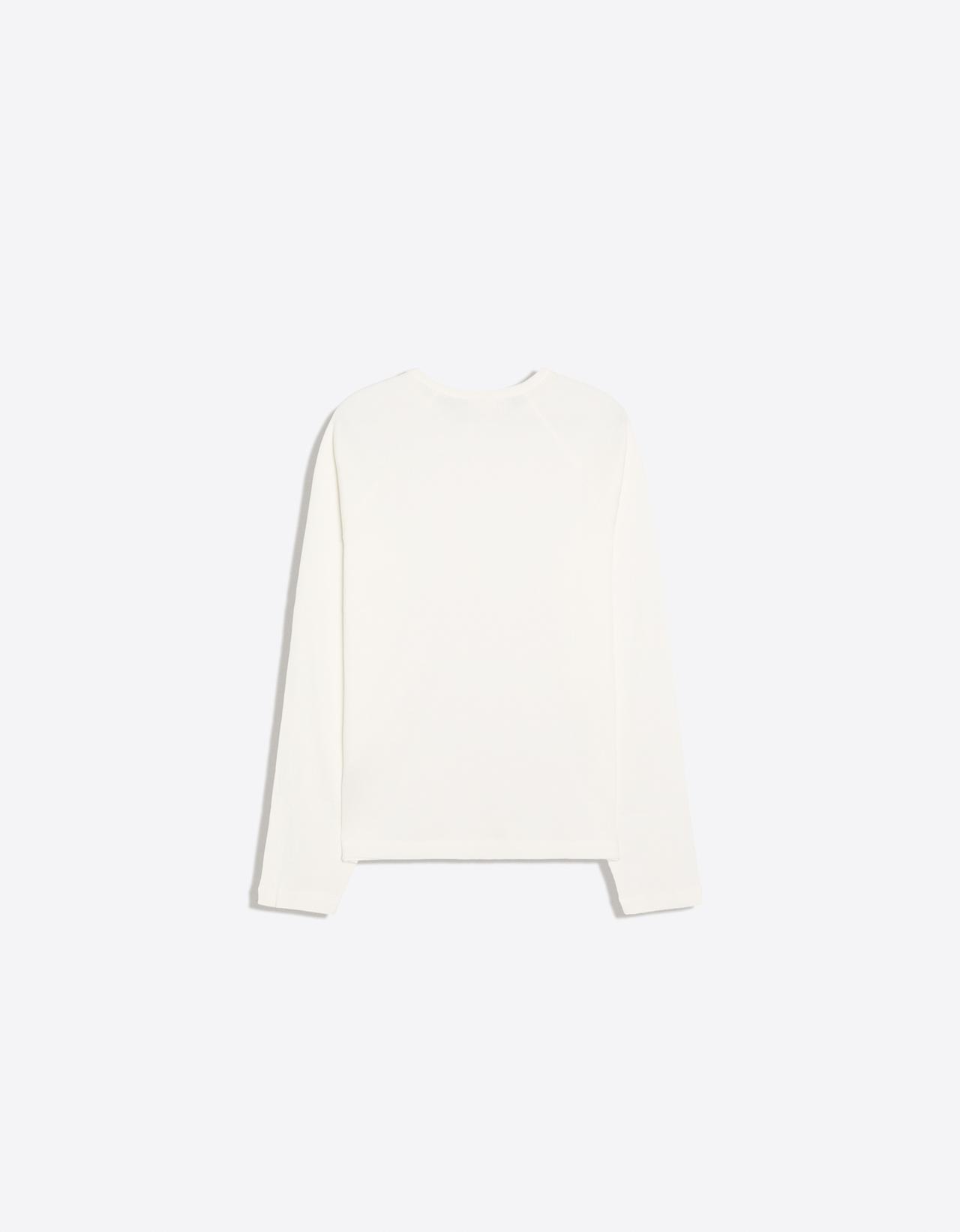 Slim-fit long-sleeved T-shirt — White